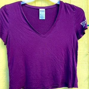 VS Pink Cropped baggy Top
